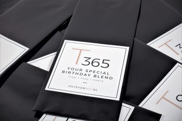 speciale thee voor je verjaardag, T365 YOUR SPECIAL BIRTHDAY BLEND, hoe feestelijk is dat!