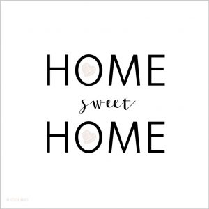 deze dubbelzijdige home sweet home kaart is een leuke en originele felicitatie voor een nieuw huis