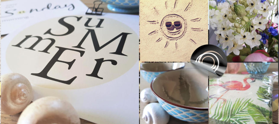 zomerse collage waar je blij van wordt in augustus