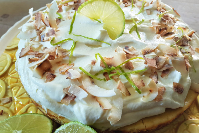 limoentaart met kokosroom heerlijke zomerfrisse taart met limoen en kokosroom