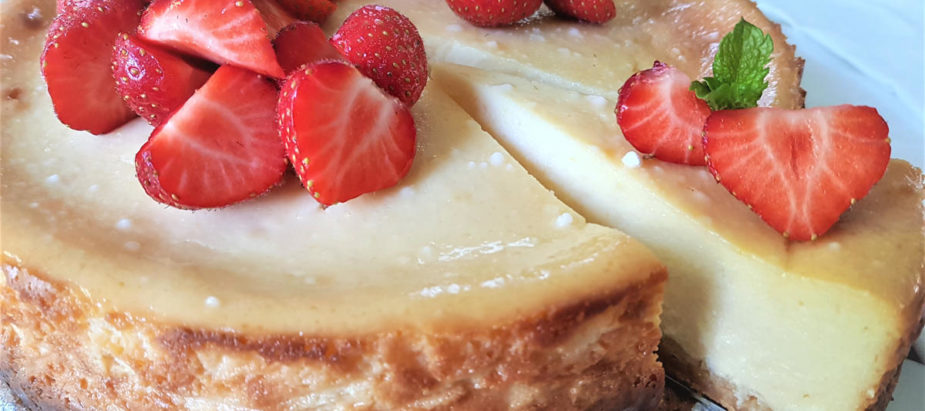 heerlijke ricotta cheesecake op basis van een recept van Donna Hay