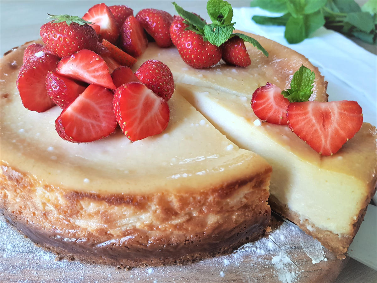 heerlijke ricotta cheesecake op basis van een recept van Donna Hay