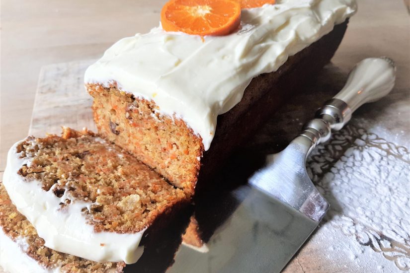 recept voor carrot cake, heerlijk smeuïg