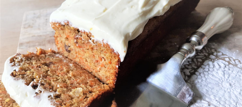 recept voor carrot cake, heerlijk smeuïg