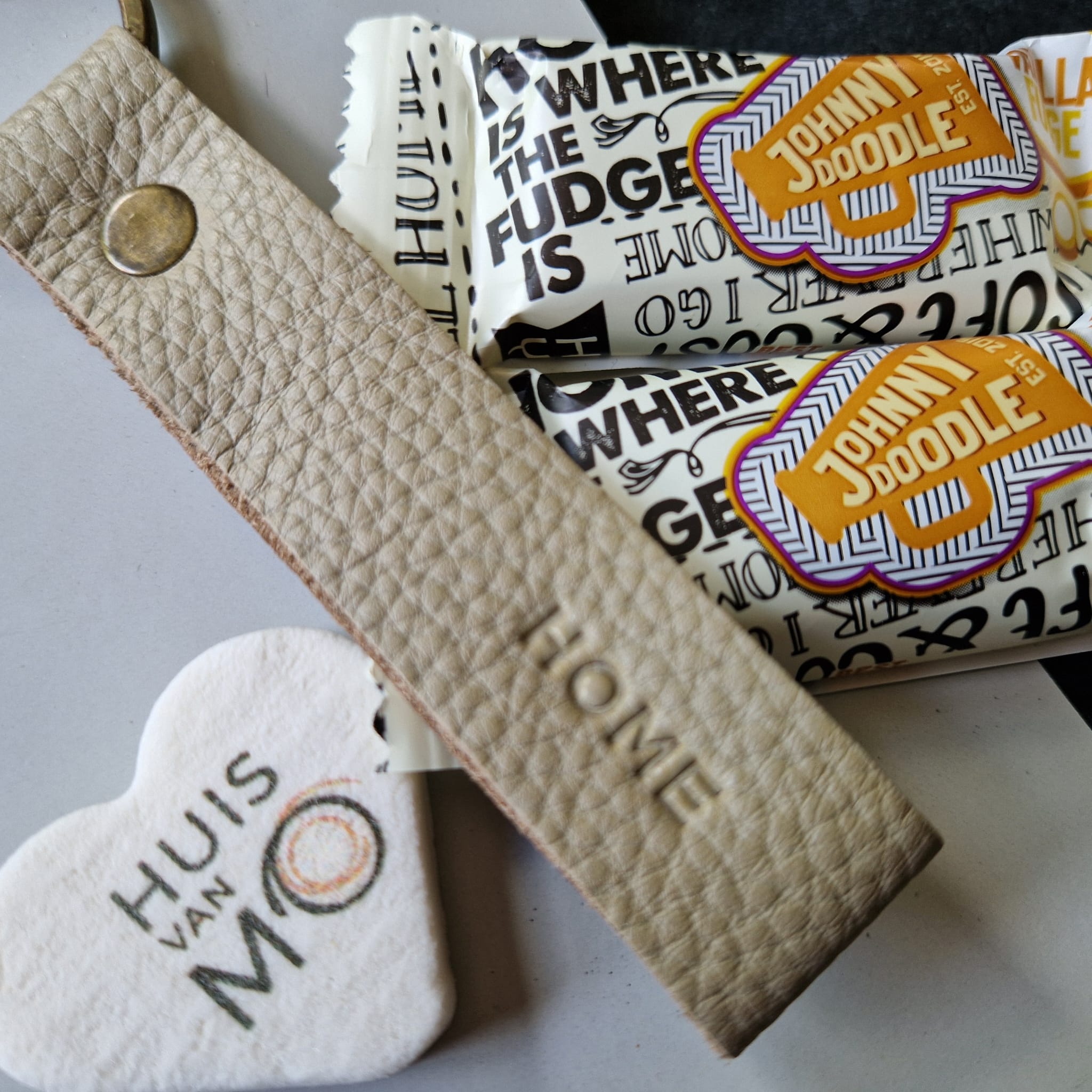 This is your new happy place sleutelhanger Home en 2x fudge